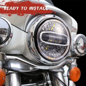 7 Inch Led Putaran Headlight Led 12V Putaran 7 Inch Lampu Untuk Harley Motorcycly Untuk Jeep JK