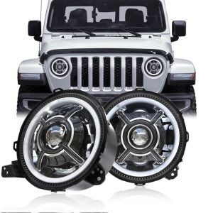 Untuk Jeep 9 Inch JL Headlight 9 Wrangler JL Headlight 108W JL Headlight Harga Pabrik