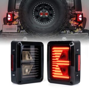 Untuk Jeep Tail Light Panah Bentuk Tail Lamp Led Membalikkan / putar / menjalankan / rem Lampu Belakang Mobil Led Tail Light
