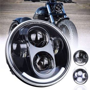 High Lumen Motorcycle Led Projector Headlights 5.75'' Led Headlight 12v Headlight Untuk Harley Davidson