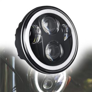 Morsun 40w 5 3/4 Inch LED Headlight Projector Untuk Harley Davidson Lampu Depan Sepeda Motor Hitam Chrome