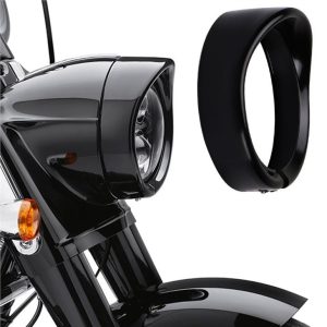 Morsun 7inch Putaran LED Sepeda Motor Headlight Ring Bracket Untuk Harley FLD