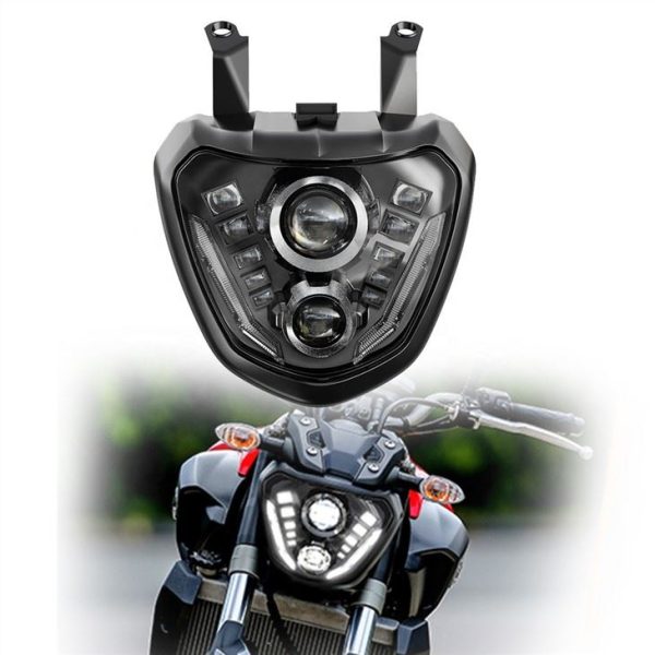 Lampu depan LED Sepeda Motor MorSun Untuk Yamaha MT 07 FZ 07 MT07 MT-07 FZ-07 2014+ Proyektor Lampu DRL