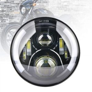 Morsun Round LED Headlight Dengan DRL Turn Signal Untuk Jeep Wrangler JK CJ TJ Triumph Bonneville