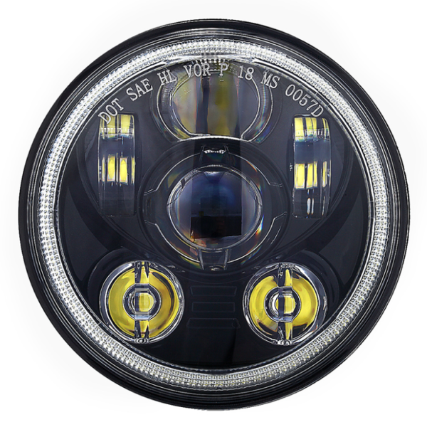 New Daytime Running Light Angel Eyes Halo Headlight 5.75 Inch Led Untuk Harley